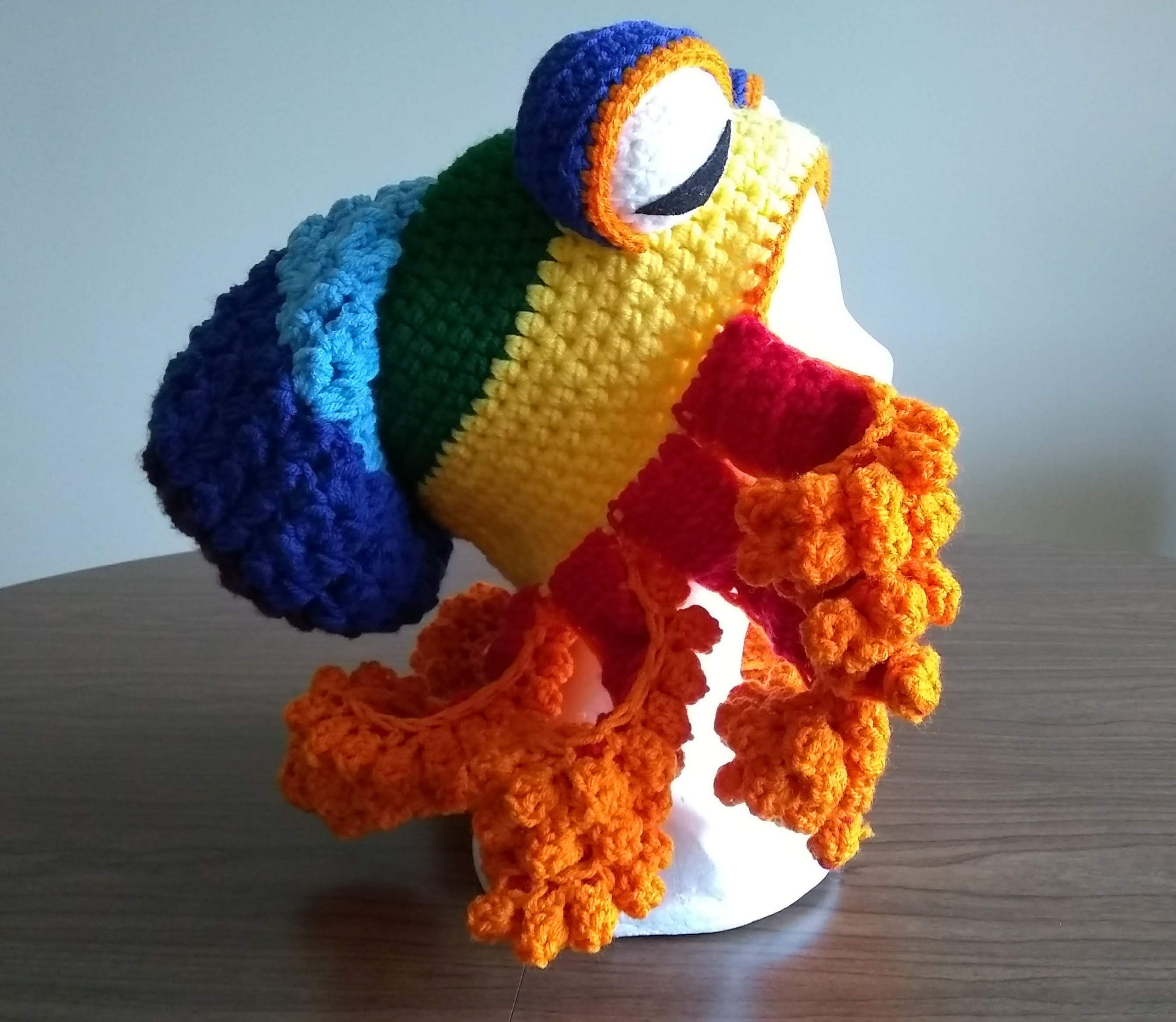 FO] Release the Kraken! I made the Twisted Kraken hat in Seattle colors : r/ crochet